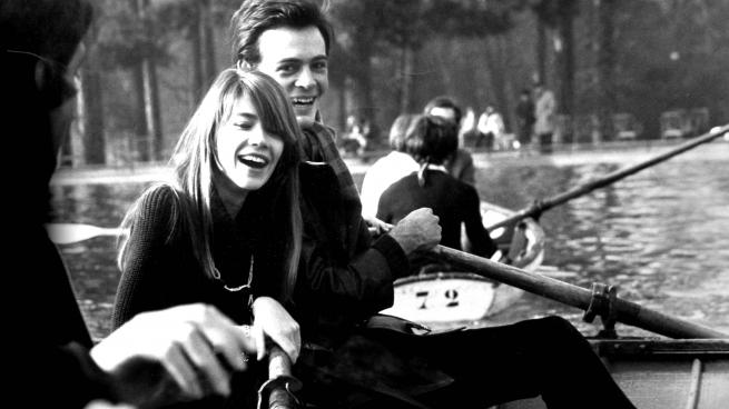 Patrick Modiano, Françoise Hardy, bois de Buologne, Paris, 1969