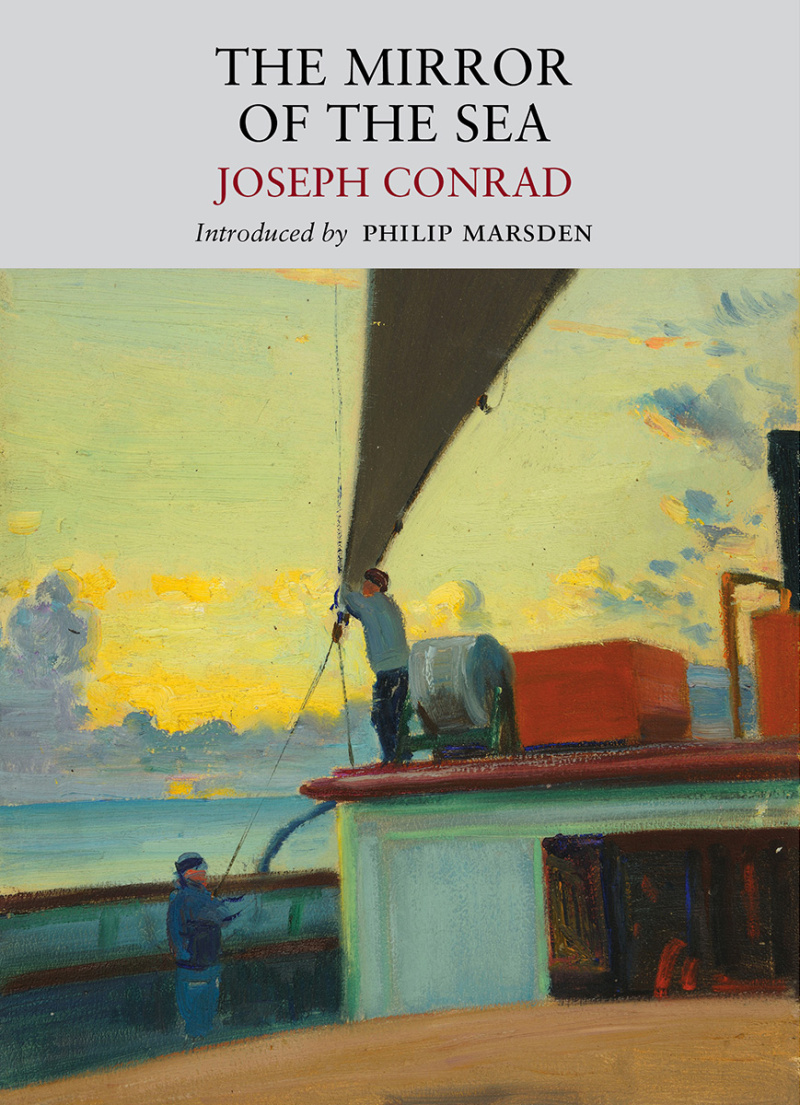 Un'edizione inglese di Lo specchio del mare, in copertina un'opera di John Everett.