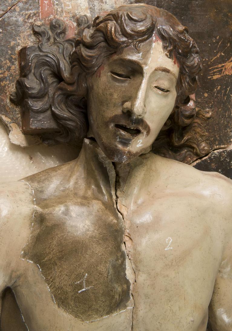 Francesco di Giorgio, Cristo Deposto, seconda metà del XV secolo, Siena, Basilica dei Servi.