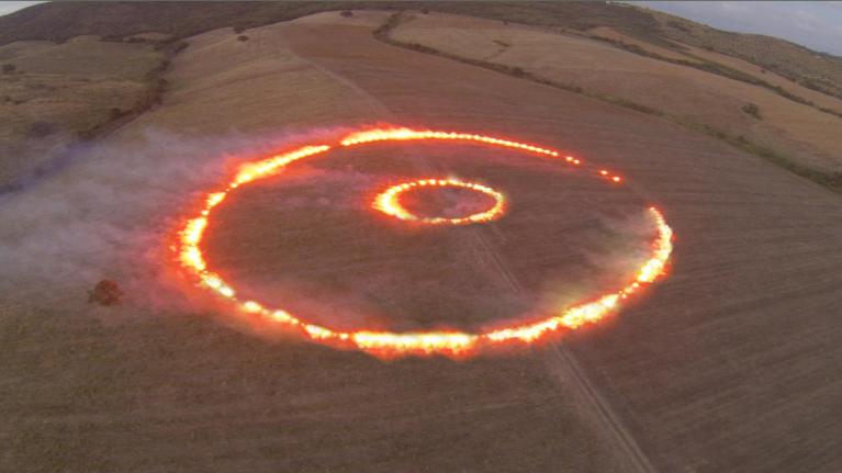 Moira Ricci, Dove il cielo è più vicino, Il diavolo mietitore, 2014, courtesy Laveronica contemporary art gallery.