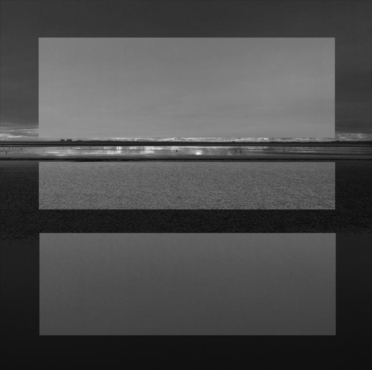 John Hiliard, Seascape in 2 light and 3 greys, 2015, courtesy of the artist.