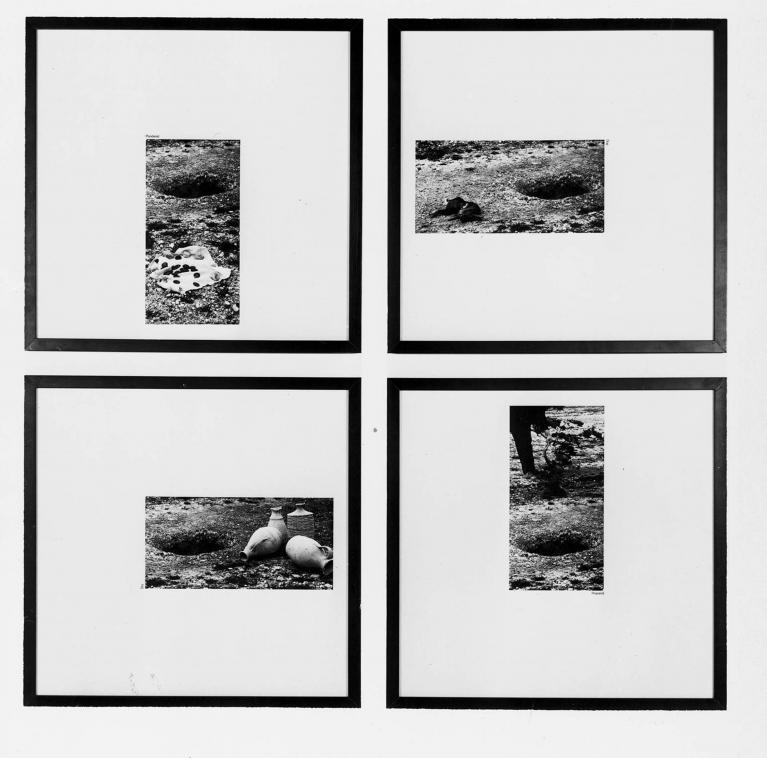 John Hiliard, Plundered dug prepared dry, 1975, courtesy of the artist and Galleria Massimo Minini.