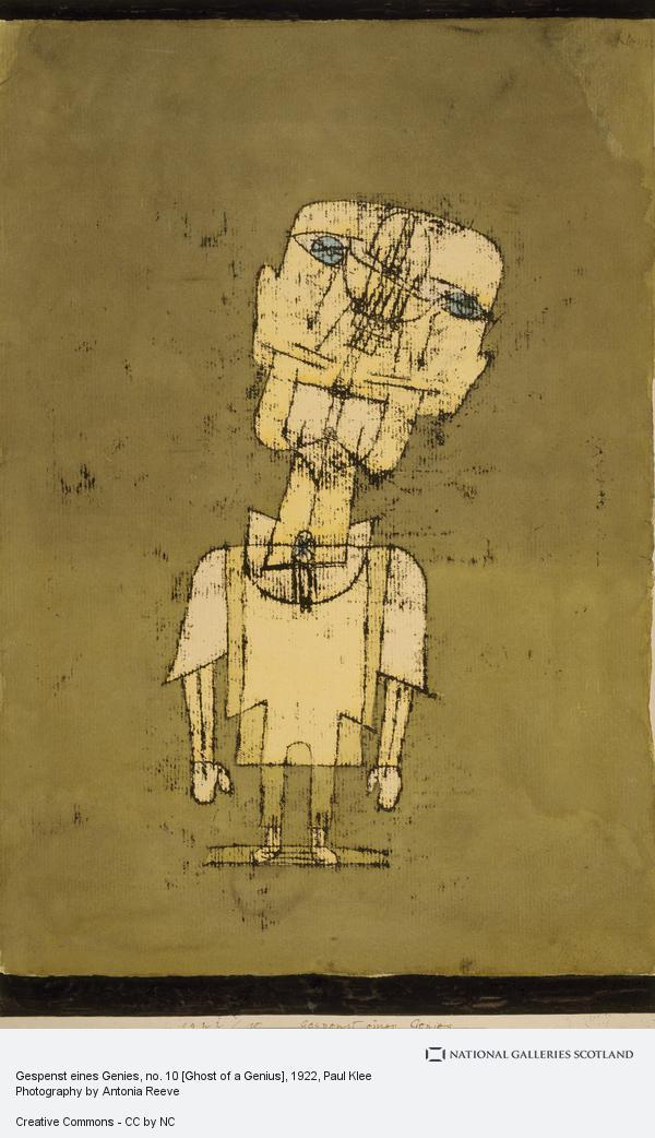 Paul Kless, Gespenst eines Genies, 1922.