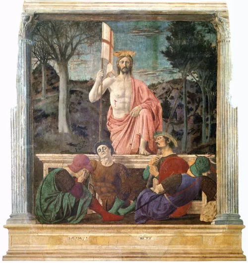 Piero della Francesca, Resurrezione, 1450 - 1463.
