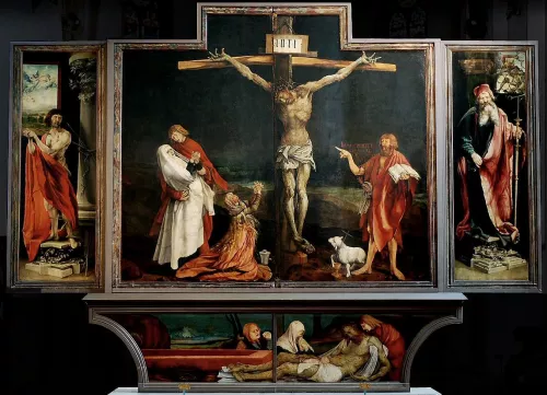 Matthias Grünewald, Crocifissione, 1512 - 1516.