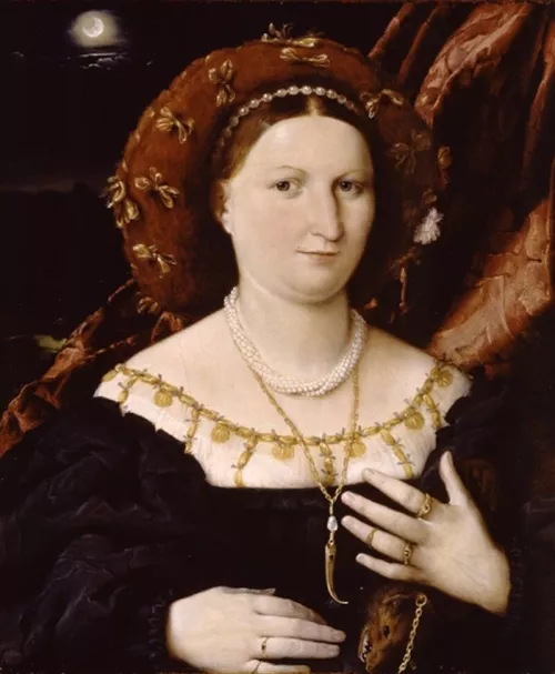 Lorenzo Lotto, Ritratto di Lucia Brembati, 1518 circa, Bergamo, Pinacoteca Carrara.