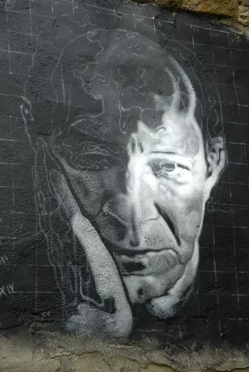Wall painting di Giorgio Agamben - Abode of Chaos, France