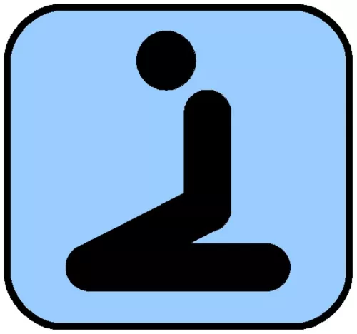 Logo della stanza del silenzio all'ospedale Molinette di Torino.