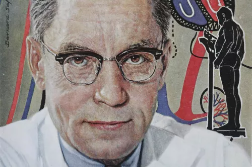 Ritratto di Ancel Keys sulla copertina del Time, gennaio 1961.
