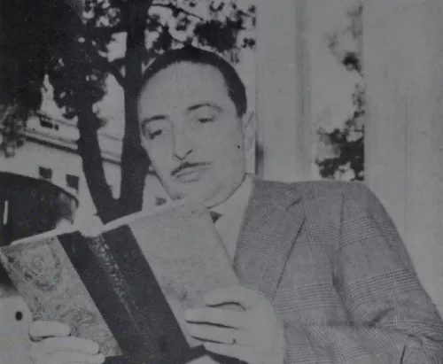Vitaliano Brancati nel 1954, anno della sua morte.