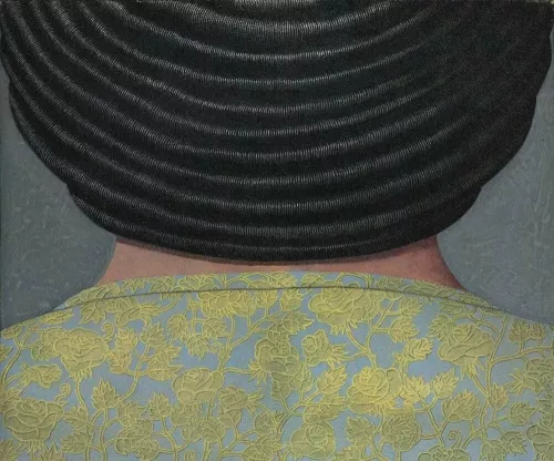 Domenico Gnoli, Busto femminile di dorso, 1965