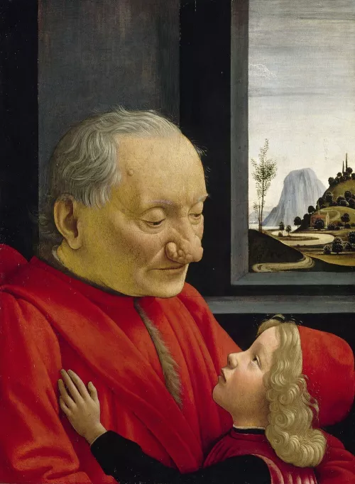 Domenico Ghirlandaio, Ritratto di vecchio con nipote, 1490 ca.