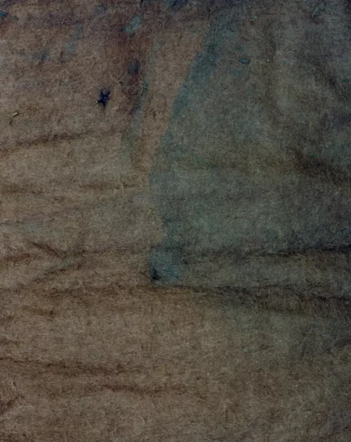 Brown blanket with bullet holes - Murder of Aldo Moro (Rome,09.05.1978),