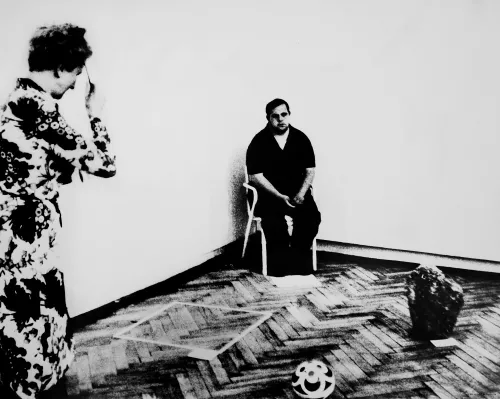 Gino De Dominicis. Seconda soluzione d'immortalità l'universo è immobile, Biennale di Venezia 1972, foto di Ennio Antonangeli