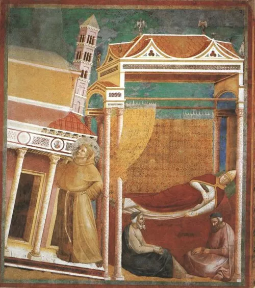 Giotto, Il sogno di Innocenzo III, Basilica superiore di Assisi, 1295-99