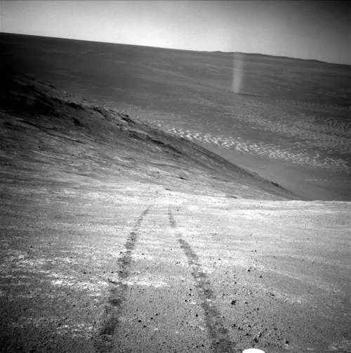 An image from spirit mars rover, credit Nasa.