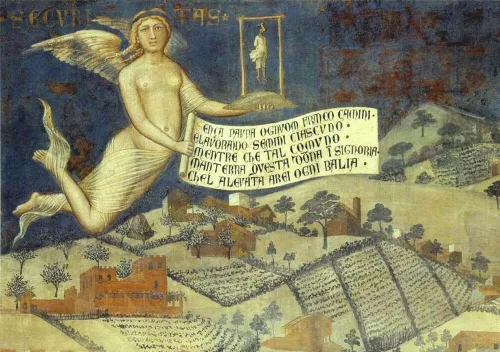 Ambrogio Lorenzetti, Allegoria del Buon Governo, Sala della Pace, Palazzo Pubblico di Siena, 1338-1339,