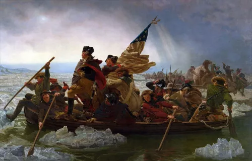 Emanuel Leutze, Washington Crossing the Delaware, 1851, MoMa, New York, oil on canvas.